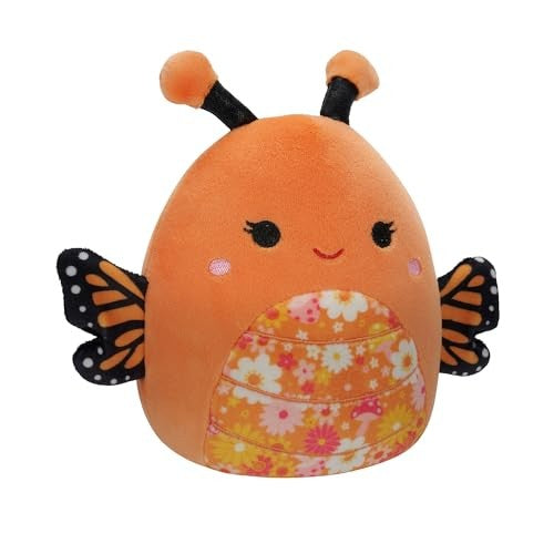 Sqishmellows 16-inch-mony The Orange Monarch Butterfly With A Floral Belly