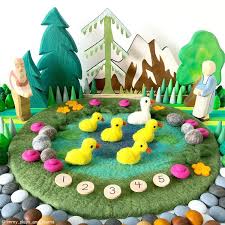 Duck Pond With 6 Ducks Play Mat
