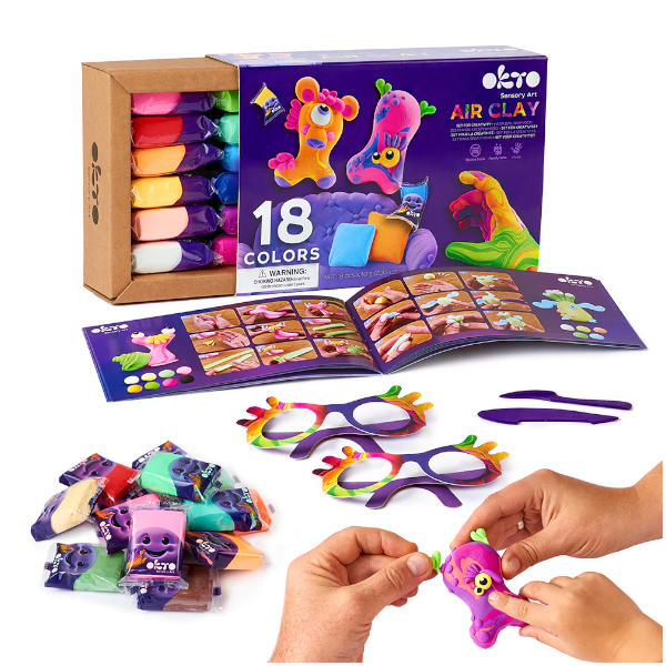 Okto Sensory Clay Art - 18 Colours