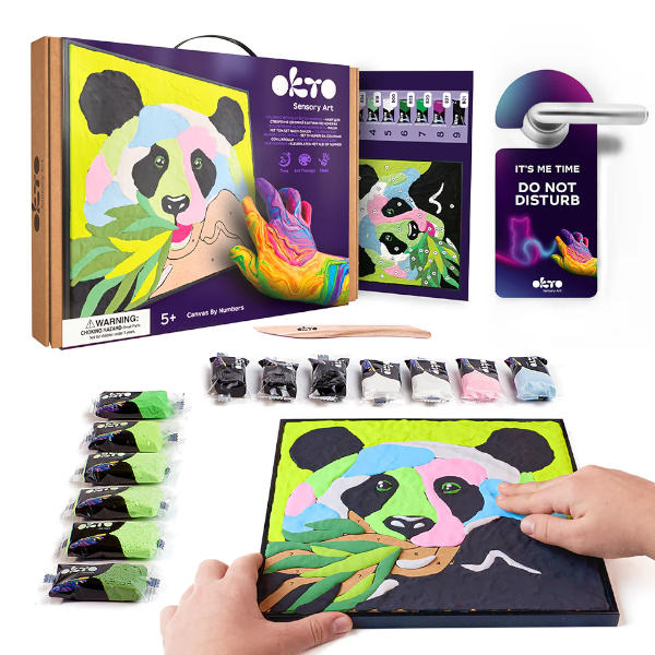 Okto Sensory Art - Panda Paint By Numbers