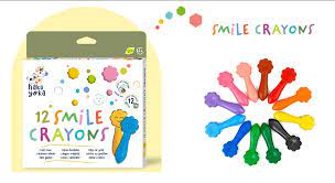 Haku Yoka Smile Crayons 12 Colours