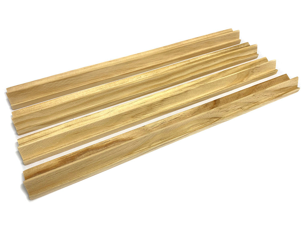 Mahjong Racks Pinewood 4pkt