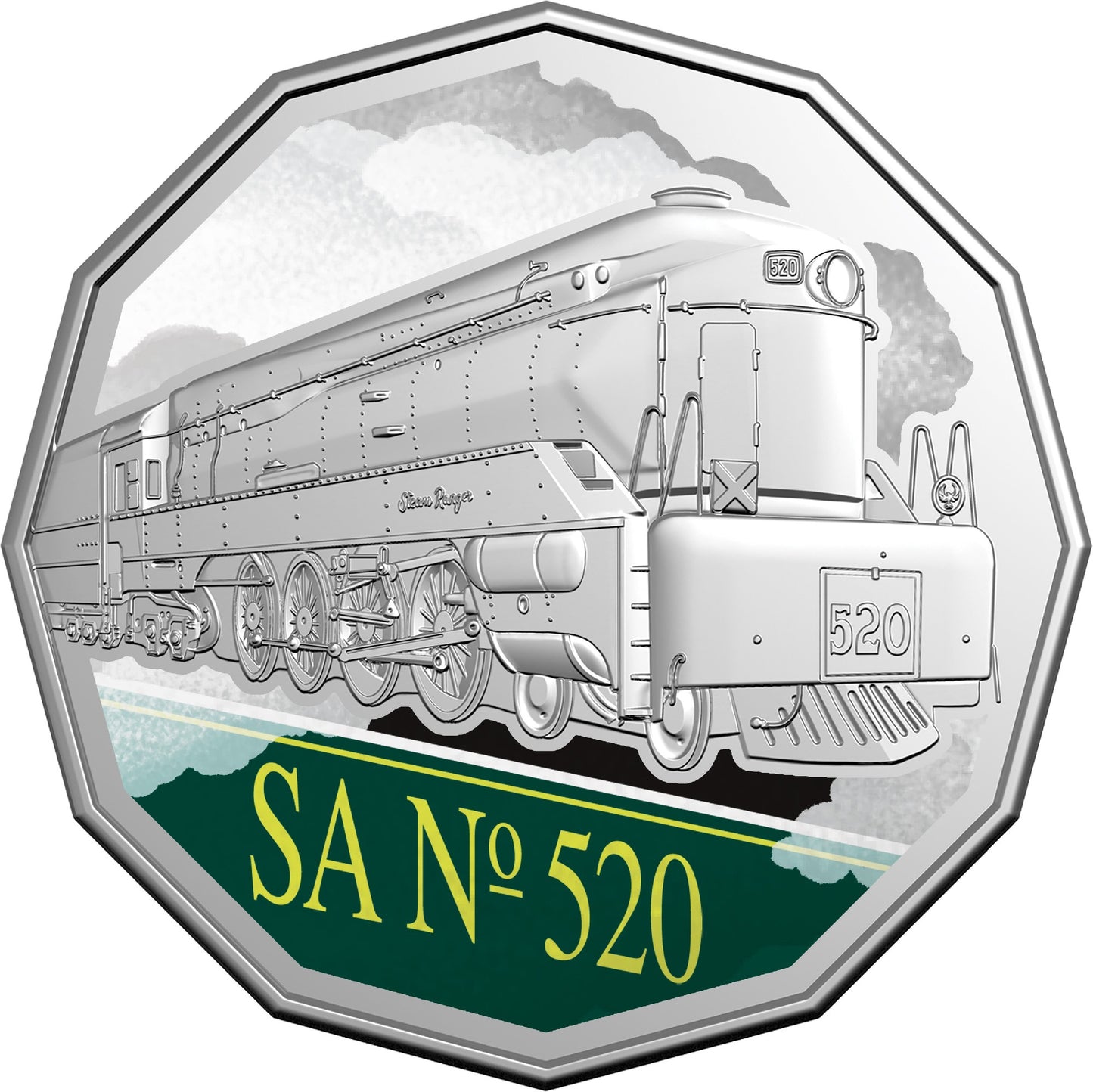 2025 Seven Coin 50c Collection -steam Giants Unc.