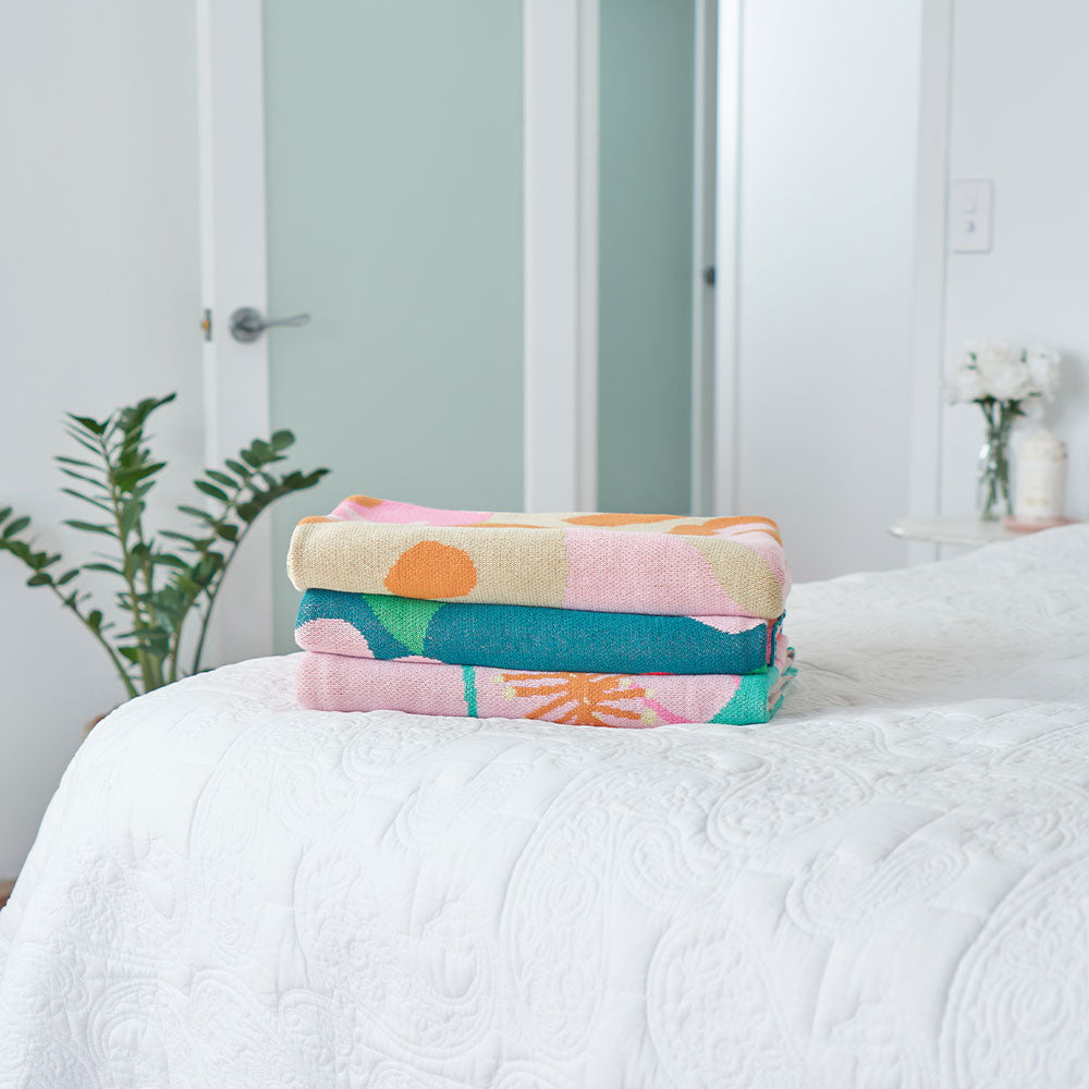 Throw Cotton Knit - Tutti Fruitti