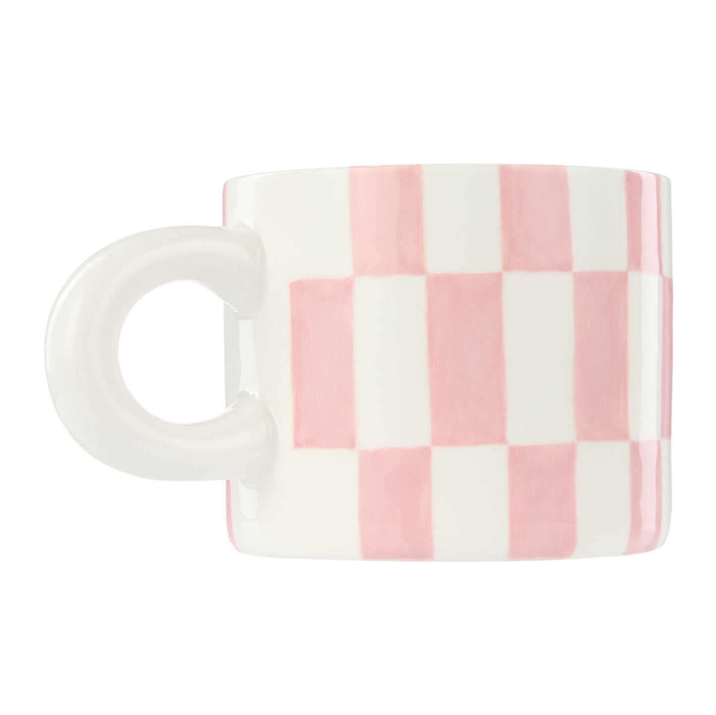 Emporium Check Mug & Plate - Pink