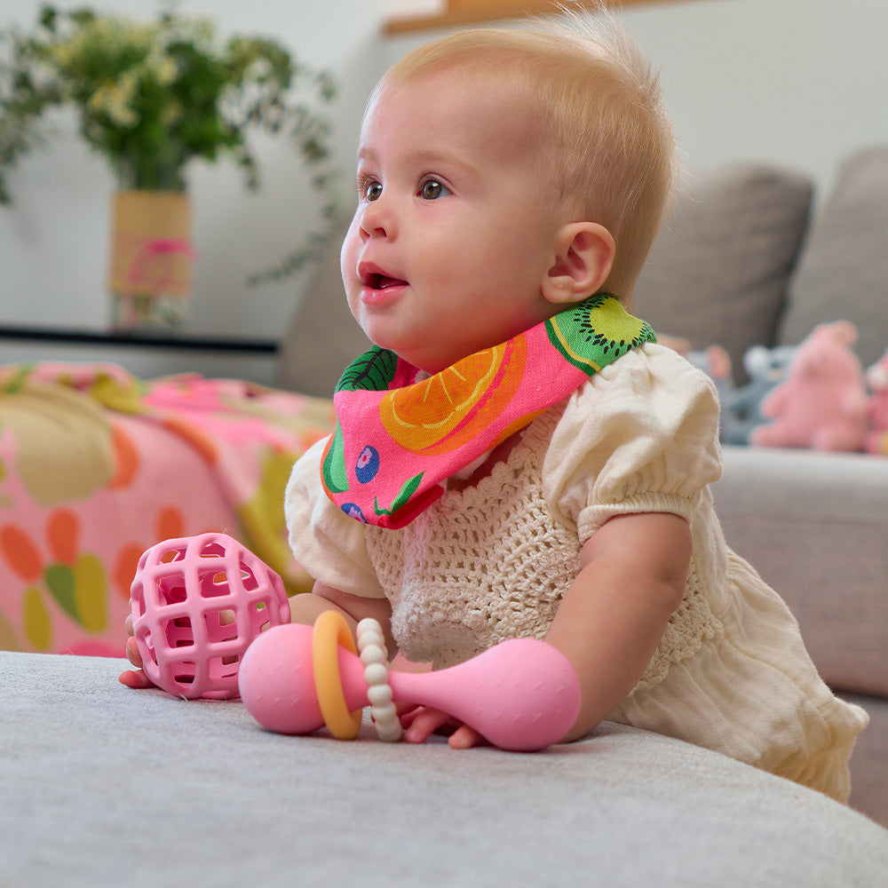 Silicone Ball Teether - Pink