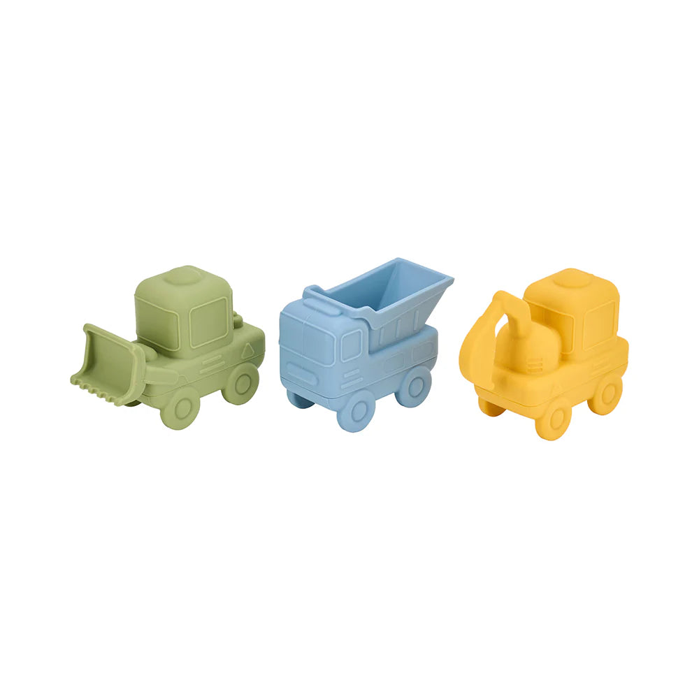 Silicone Squeezy Bath Toys - Truck 3pc