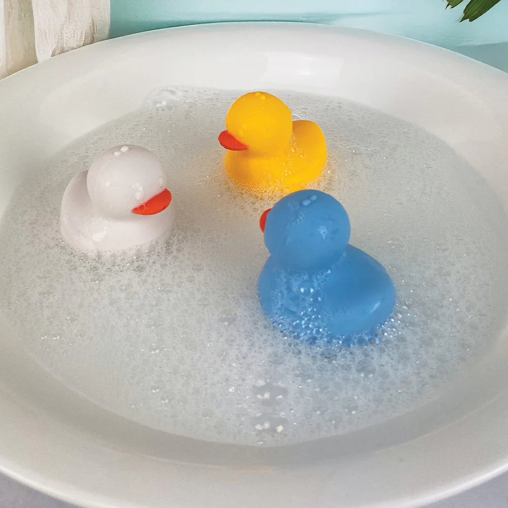 Silicone Squeezy Bath Toys - Duck 3pc - Annabel Trends