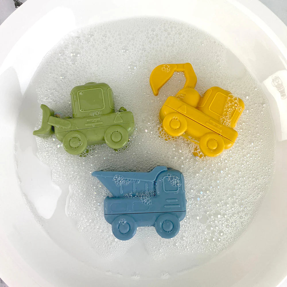 Silicone Squeezy Bath Toys - Truck 3pc
