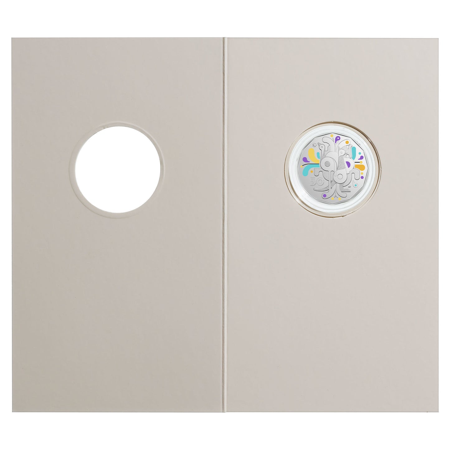 Coin Pack 50cent Unc 2025 Coloured Celebrations Birthday