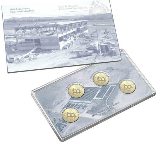 Coin 11675 $1 4 Coin Pack Mintmark & Privymark 60th Anniversary