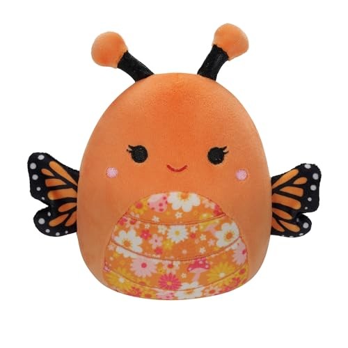Sqishmellows 16-inch-mony The Orange Monarch Butterfly With A Floral Belly