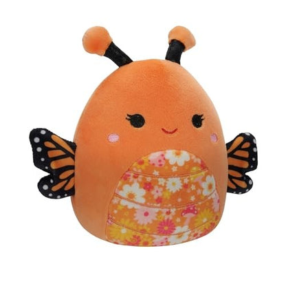 Sqishmellows 16-inch-mony The Orange Monarch Butterfly With A Floral Belly