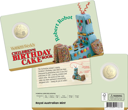 Aww Birthday Cake 2025 $1 Carded Coins Collection - 10 coin bundle