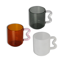 Load image into Gallery viewer, Eloise Glass Cup Smoke/clear
