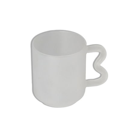 Eloise Glass Cup Frosted White
