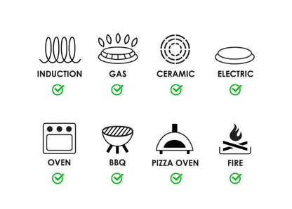 Aus-ion 24cm Grill Flat Pan
