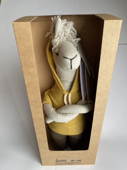 Lama Palama Large 45cm Lama Mustard Hoody