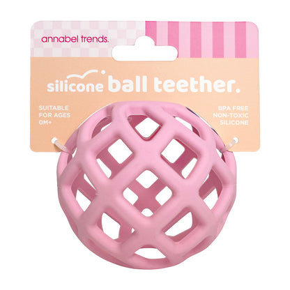 Silicone Ball Teether - Pink