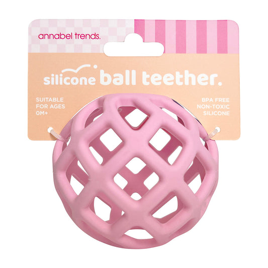 Silicone Ball Teether - Pink