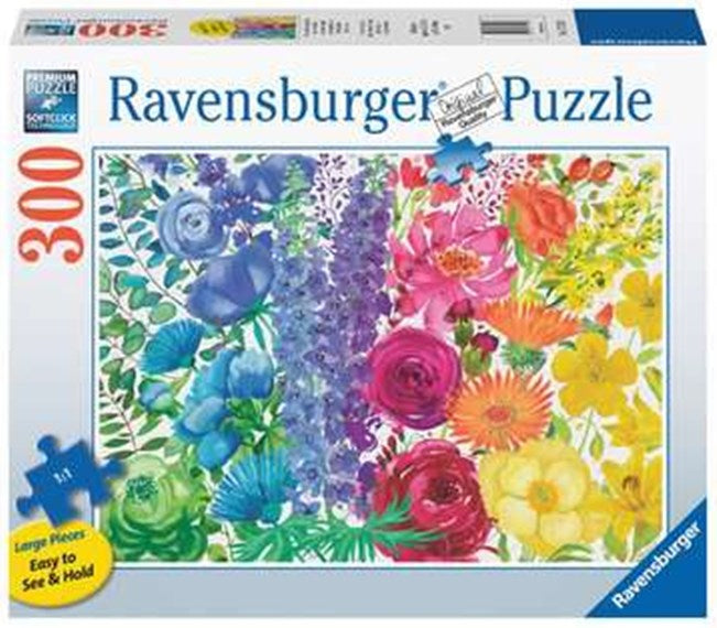 Puzzle 300pc Floral Rainbow