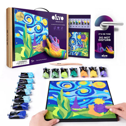 Okto Sensory Clay Art - Little Prince Night Paint By Numbers