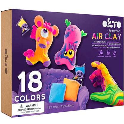 Okto Sensory Clay Art - 18 Colours