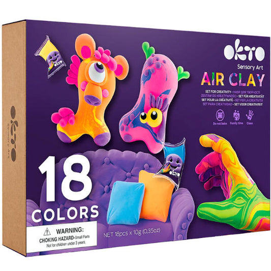 Okto Sensory Clay Art - 18 Colours