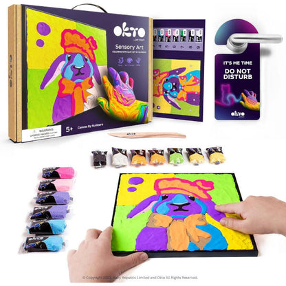 Okto Sensory Clay Art - Bunny Paint By Numbers