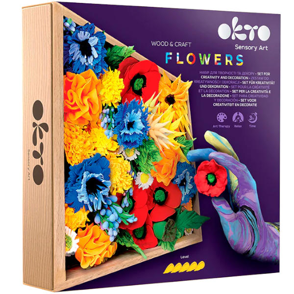 Okto Sensory Art - Wood & Craft Flowers