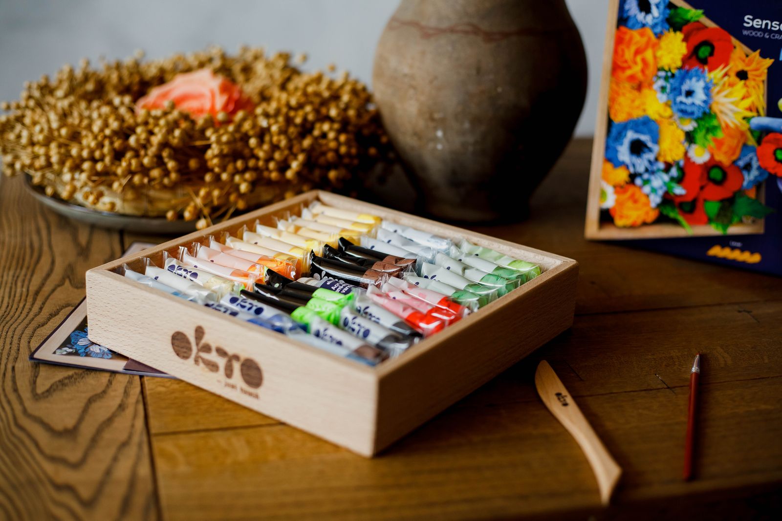 Okto Sensory Art - Wood & Craft Flowers