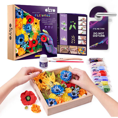 Okto Sensory Art - Wood & Craft Flowers