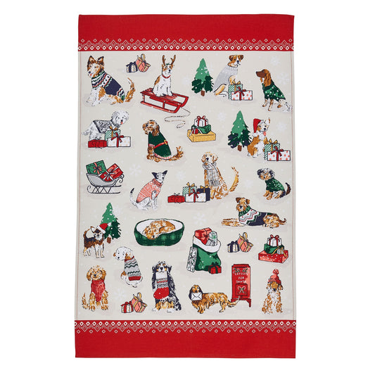 Uw Cotton Tea Towel Merry Muts