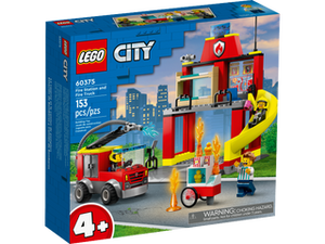 Lego City Fire Station And Fire Truck 60375 Age 4+