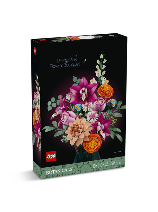 Lego 10342 Botanicals Pretty Pink Flower Bouquet 