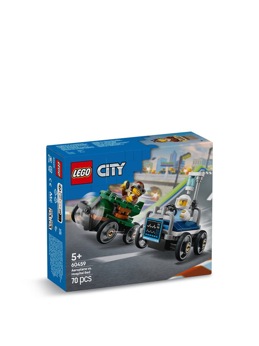 Lego 60459 City Airplane Vs. Hospital Bed Race Car Pack