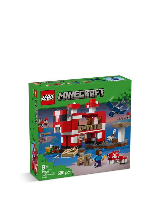 Lego 21270 Minecraft The Mooshroom House Building Toy Set 