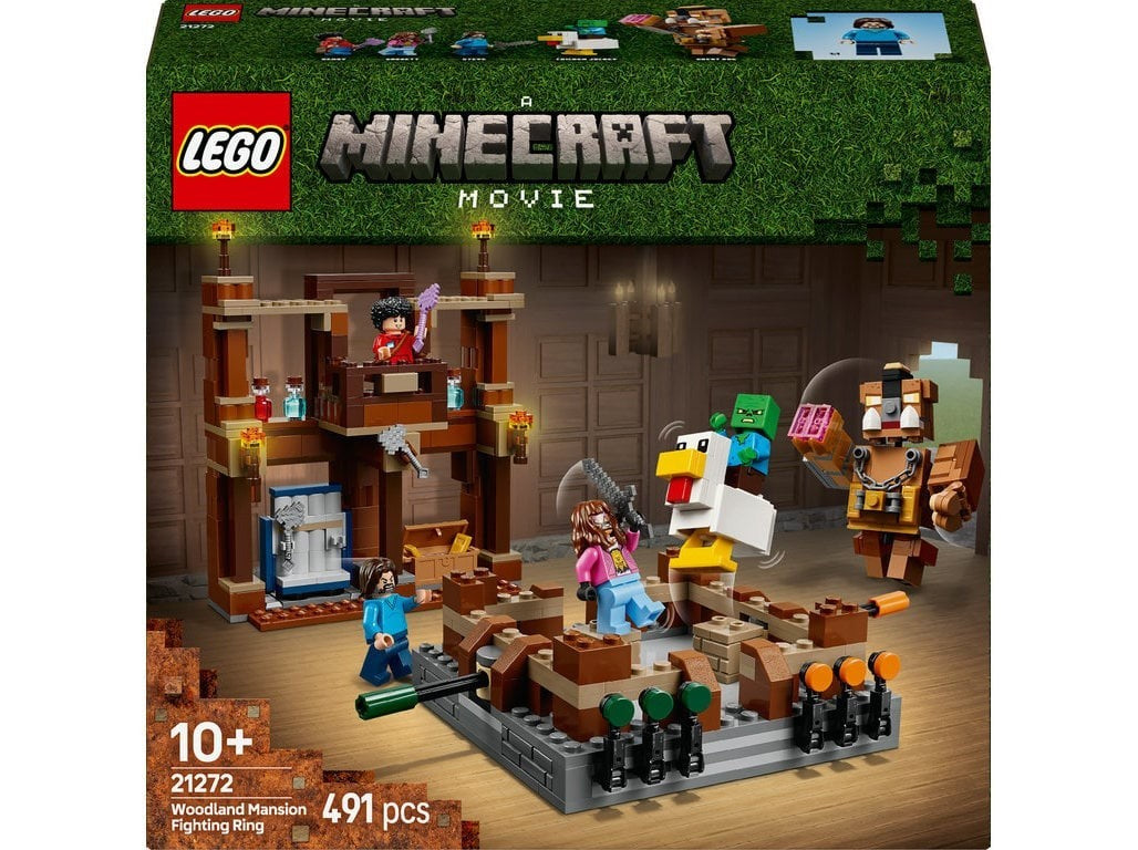 Lego 21272 Minecraft Woodland Mansion Fighting Ring Toy Set 