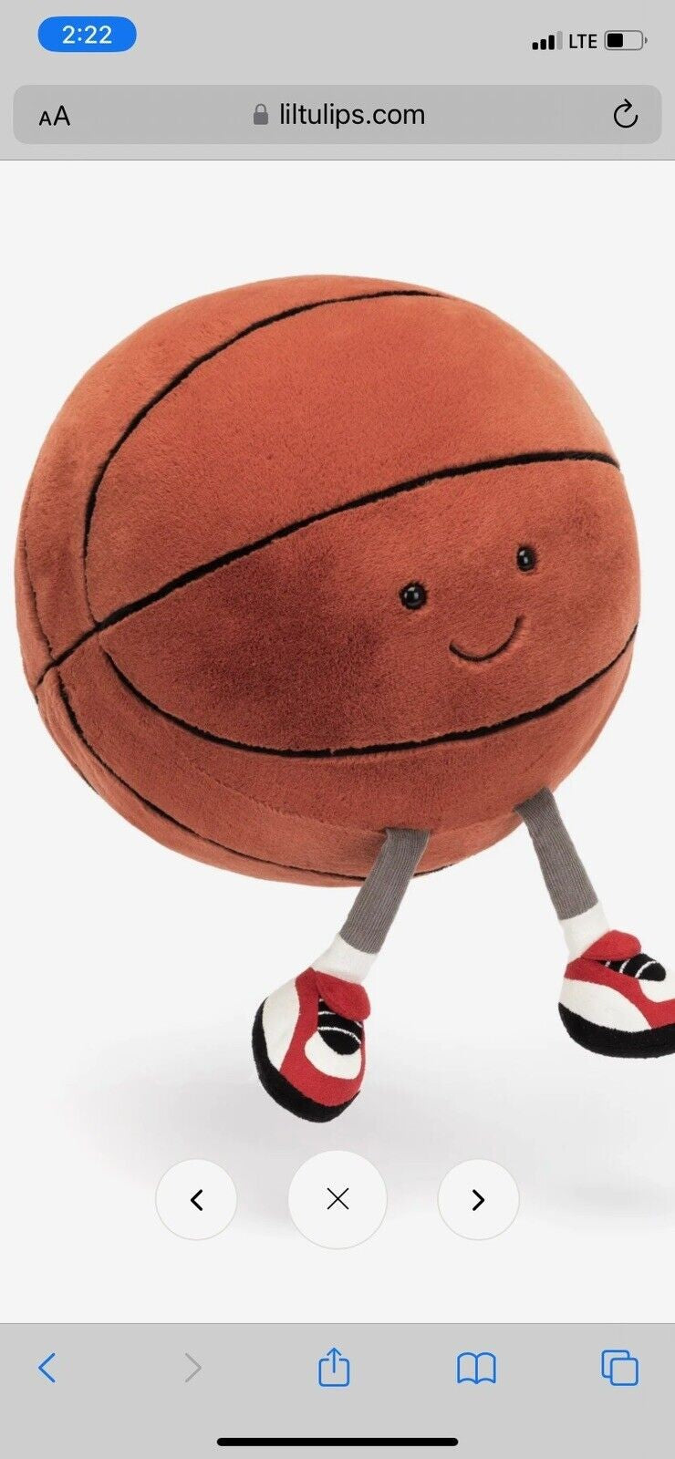 Jellycat Amuseables Sports Basketball Plush
