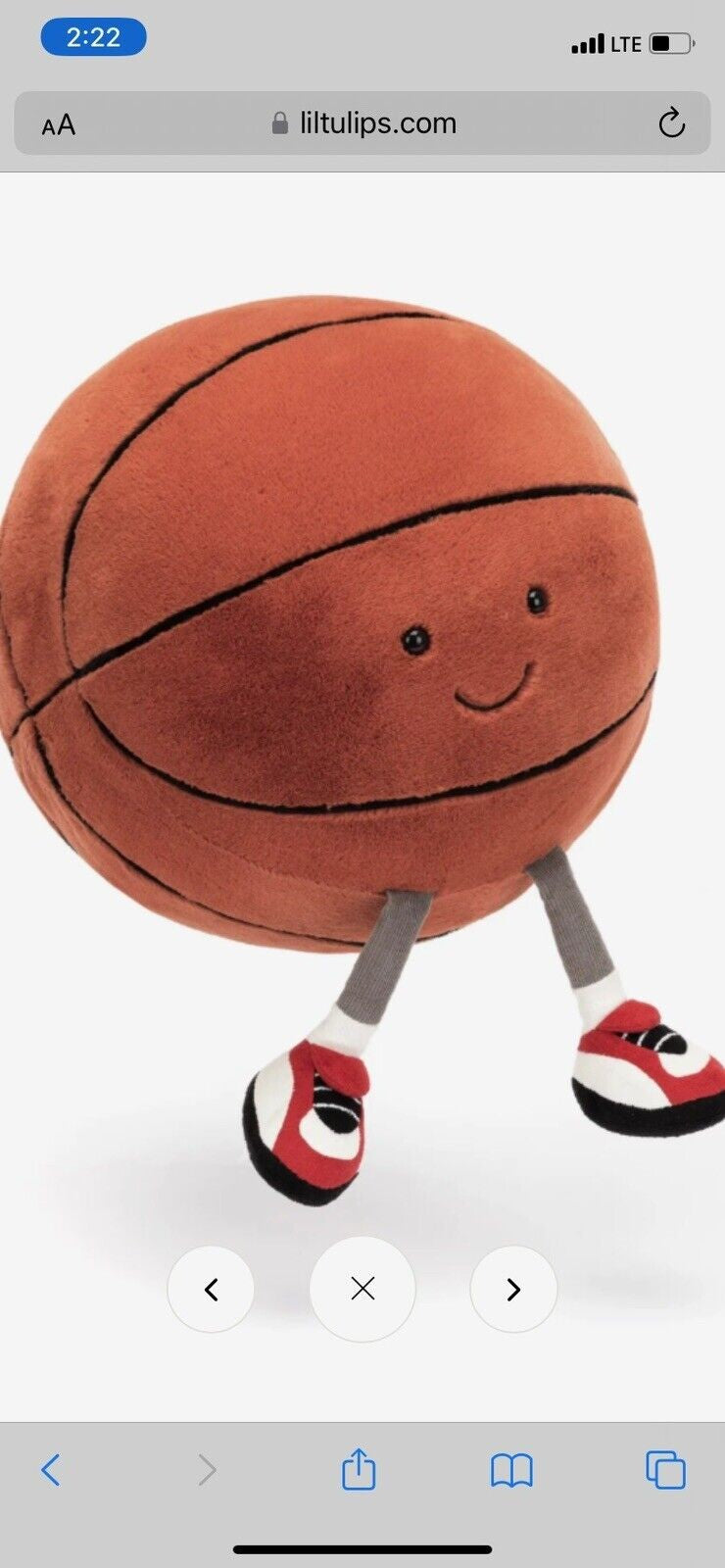 Jellycat Amuseables Sports Basketball Plush