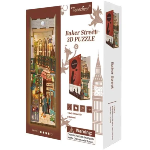 Tonecheer Book Nook 3d Puzzle - Baker Street