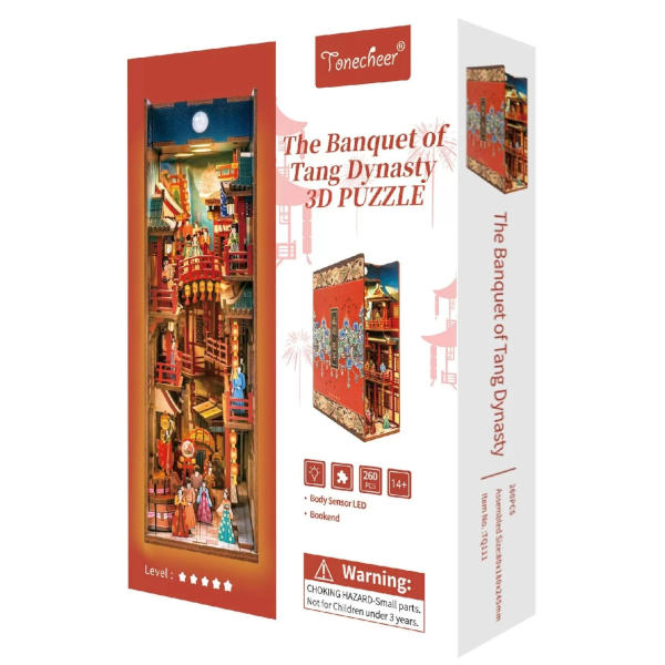 Tonecheer Book Nook 3d Puzzle Kit - The Banquet Of Tang Dynasty