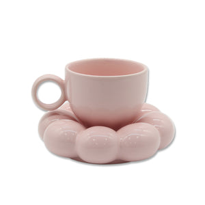 Lottie Pink Mug & Saucer Set