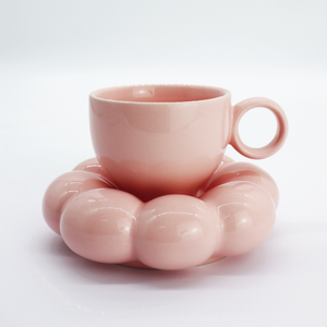 Lottie Pink Mug & Saucer Set