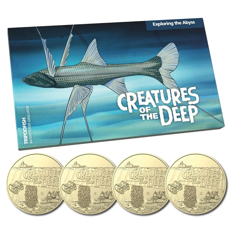Coin Pack 4 Coin $1 Unc 2023 Albr Set - Creatures Of The Sea