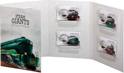 2025 Seven Coin 50c Collection -steam Giants Unc.