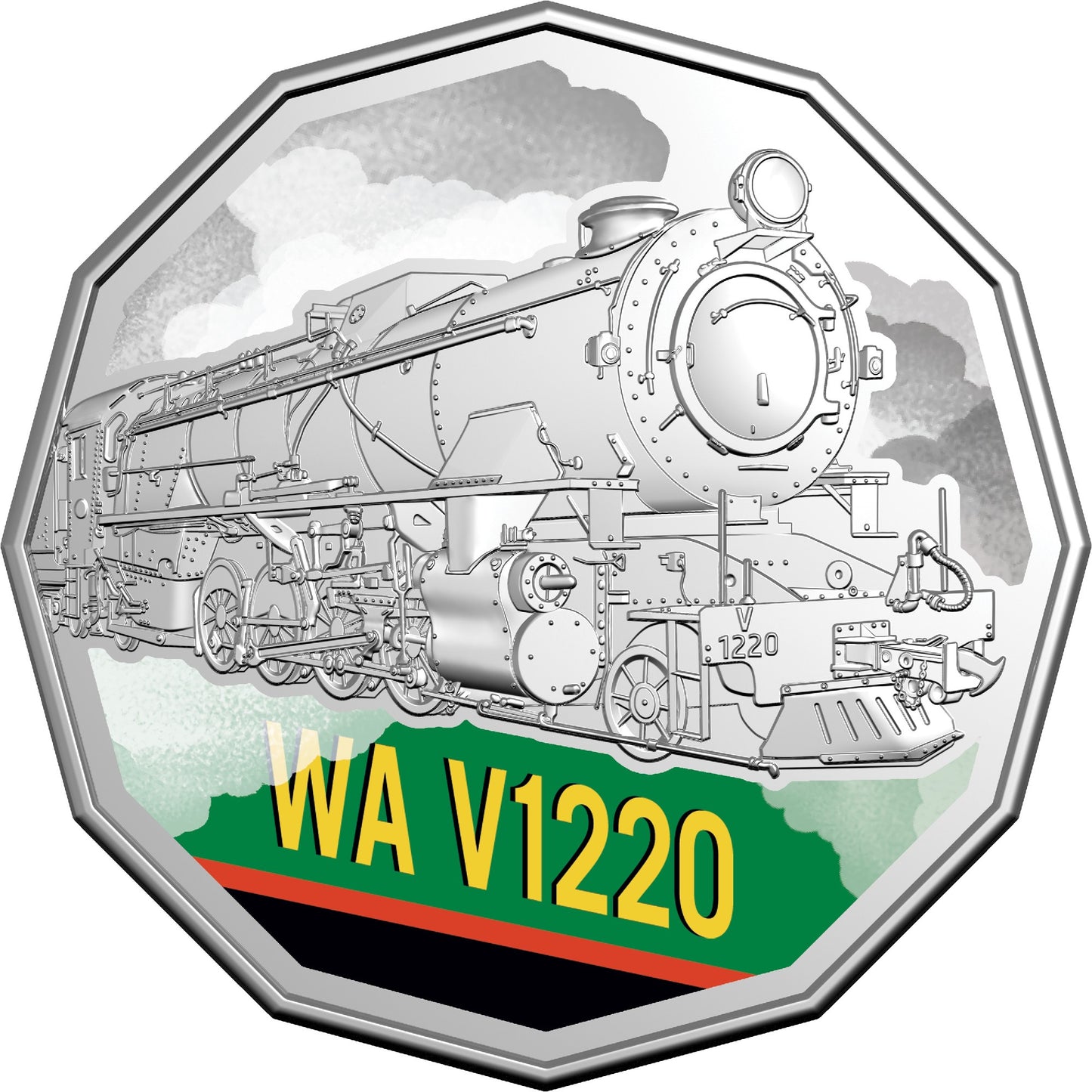 2025 Seven Coin 50c Collection -steam Giants Unc.