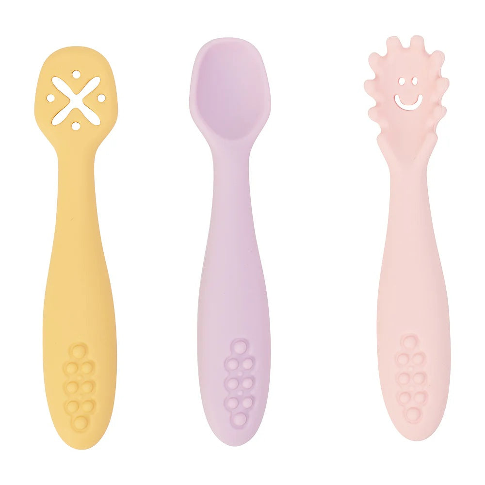 Silicon Cutlery Set (3pc) - Sunset