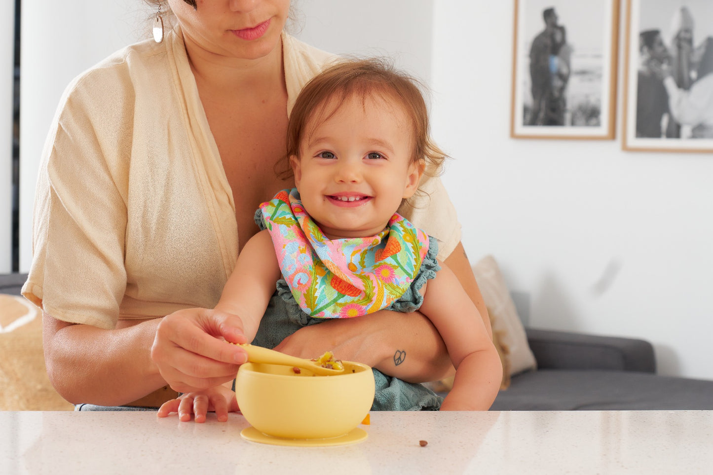 Silicone Suction Bowl - Lemon