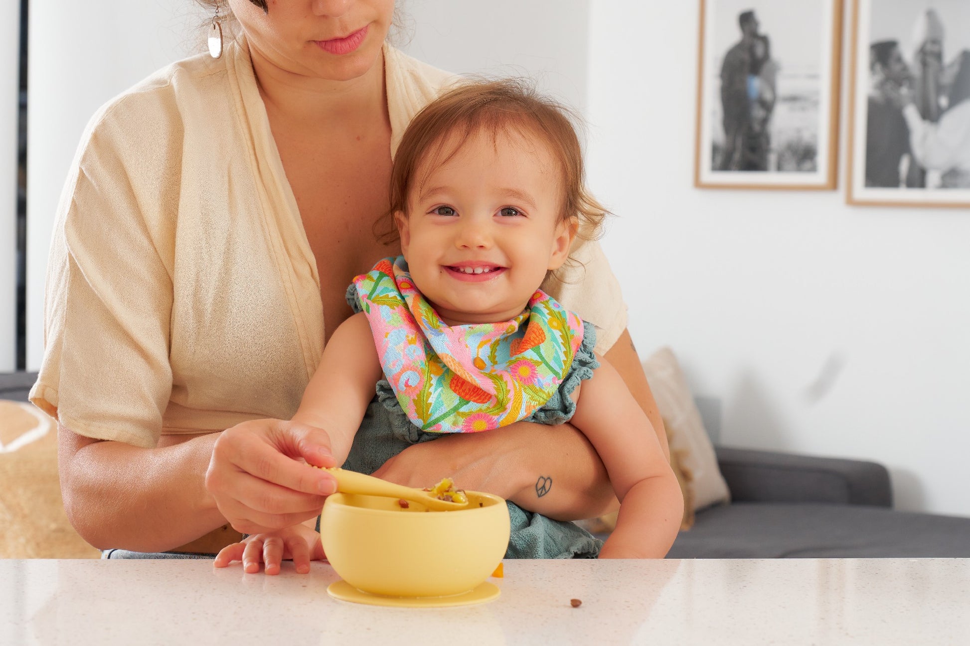 Silicone Suction Bowl - Lemon